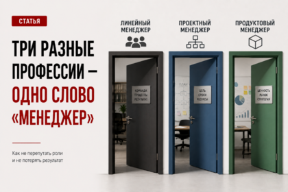 Линейный менеджер. Менеджер проекта. Менеджер продукта.