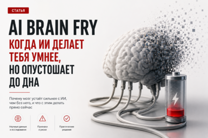 ИИ "поджаривает" мозги: феномен AI Brain Fry
