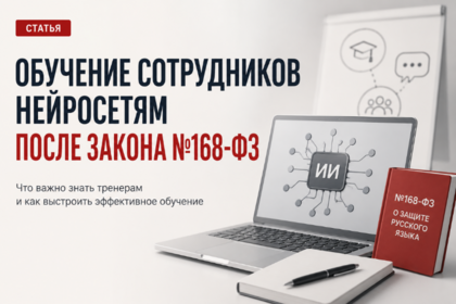 Как обучать сотрудников работе с нейросетями после принятия закона №168-ФЗ